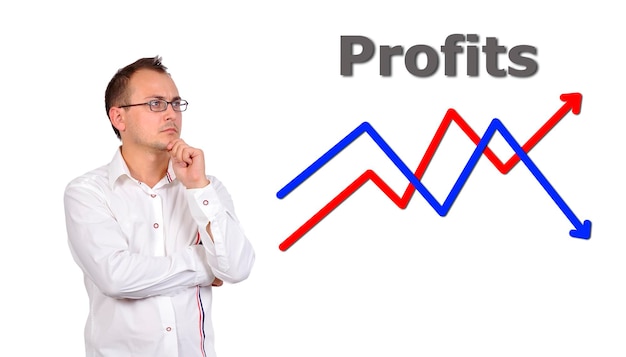 Concetto di affari di profitto del grafico