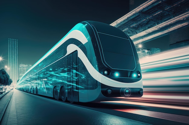 Concetto di AI Intelligenza artificiale con trasporto ITS Sistemi di trasporto intelligenti Sistemi di trasporto intelligenti Come servizio di mobilità