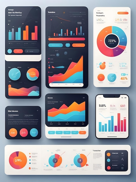 Concetto di analisi dei dati con caratteri Concetto di visualizzazione dei dati Analitica finanziaria