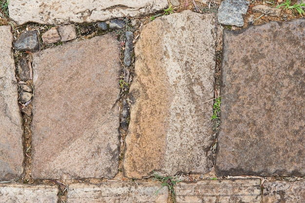 concetto di architettura, muratura e muratura - primo piano della pavimentazione in pietra all'aperto