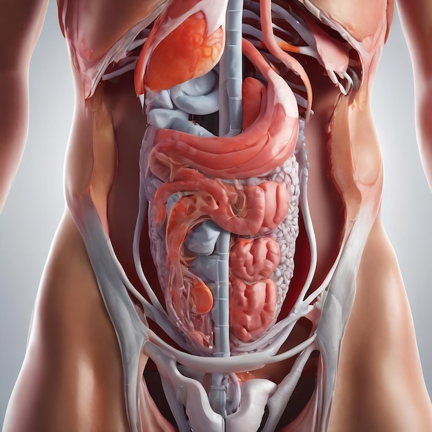 Concetto di assistenza sanitaria per i problemi dello stomaco e dell'intestino