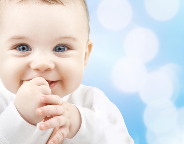 concetto di bambino, persone e felicità - adorabile bambino