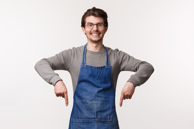 Concetto di barista, lavoratore barista e barista.