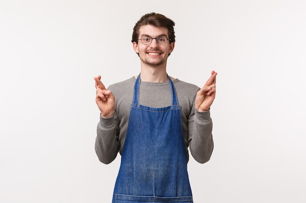 Concetto di barista, lavoratore barista e barista.