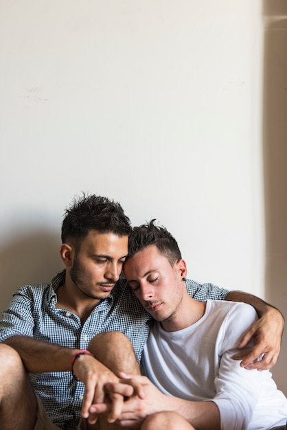 Concetto di casa gay amore coppia