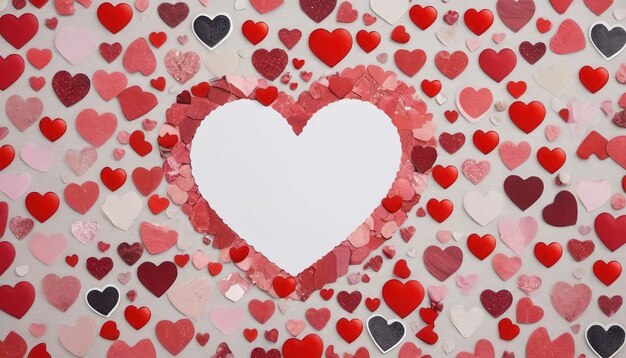 Concetto di collage Heart Shape Mix