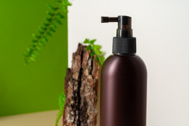 Concetto di cosmetici naturali eco friendly, copia spazio