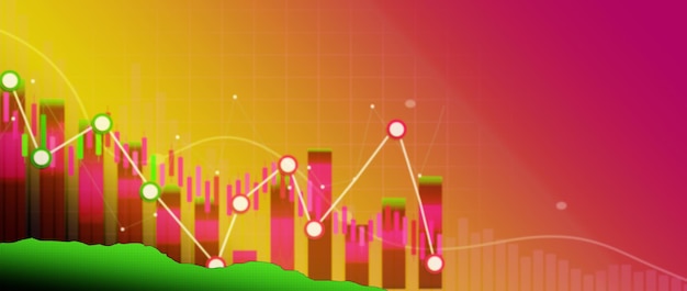 Concetto di crisi economica. Diffusa nel mondo, l'economia è in calo. illustrazione 3D