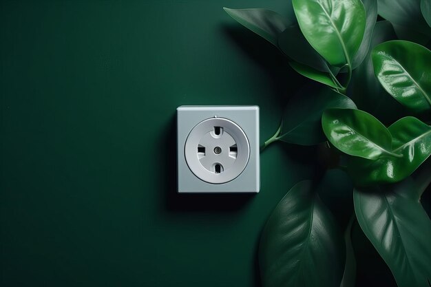 Concetto di energia verde Ai generativo