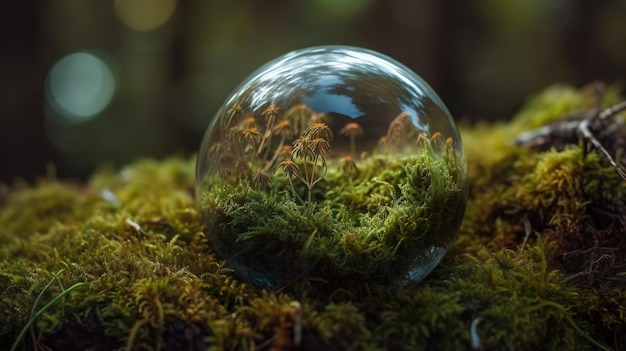 Concetto di giornata della terra Concetto di giornata mondiale dell'ambiente IA generativa