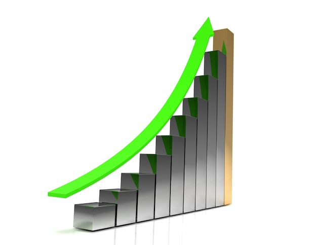 concetto di grafico commerciale 3d