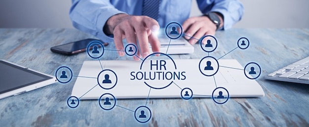 Concetto di HR Solutions Business delle risorse umane