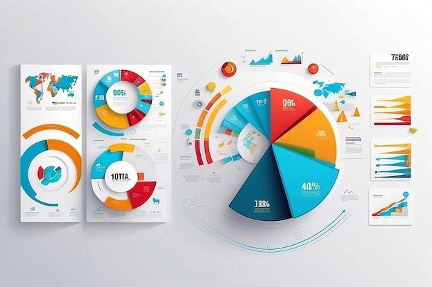 Concetto di informazioni commerciali e infografiche