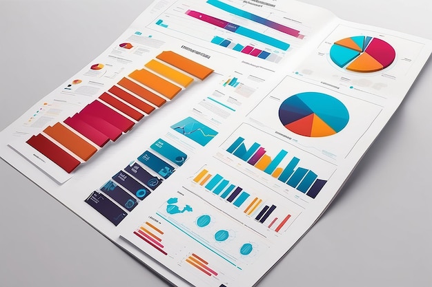 Concetto di informazioni commerciali e infografiche