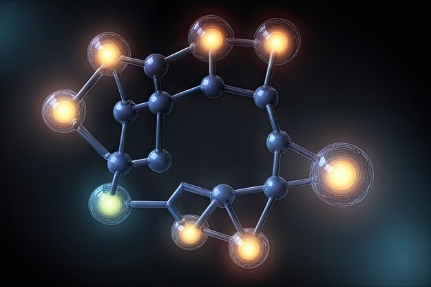 concetto di luci molecolari