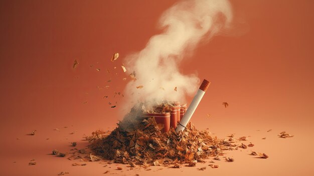 Concetto di non fumo e giornata mondiale senza tabacco Generativo ai