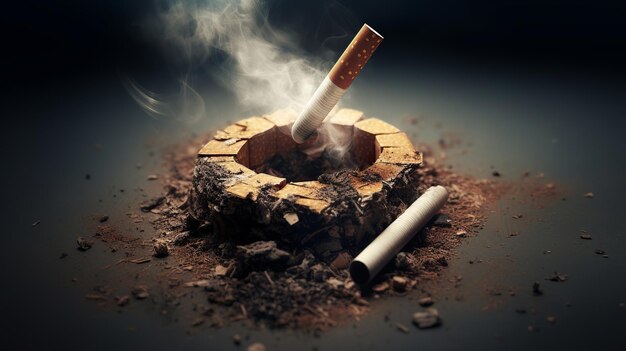 Concetto di non fumo e giornata mondiale senza tabacco Generativo ai