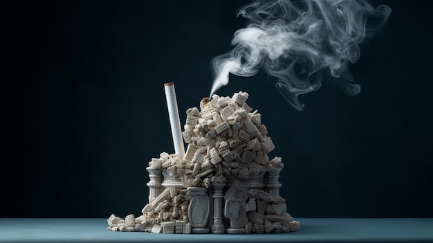 Concetto di non fumo e giornata mondiale senza tabacco Generativo ai