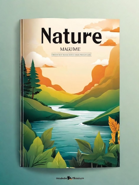 Concetto di paesaggio naturale Bel panorama naturale estivo con cascata Primavera periodo dell'anno Cespugli e fiori sul lago Poster o striscione Illustrazione vettoriale piatta di cartoni animati