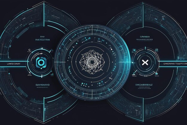 Concetto di piattaforma blockchain Cardano