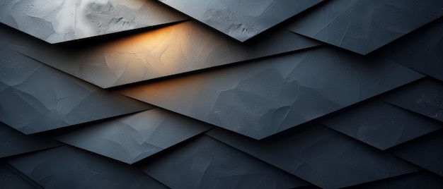 Concetto di presentazione aziendale Luce metallica lucente matte Bianco nero astratto sfondo moderno Forma geometrica Linea striscia angolo triangolo effetto 3D Gradiente scuro Minimalista