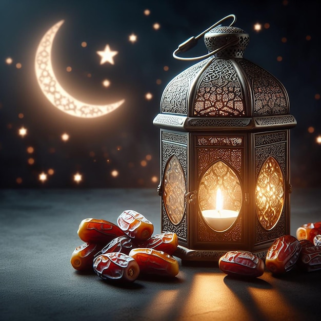 Concetto di Ramadan con date