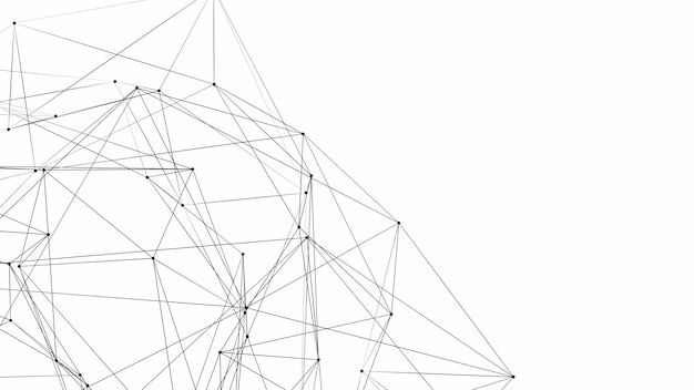 Concetto di rete di sfondo del plesso astratto