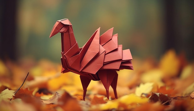 concetto di ringraziamento origami