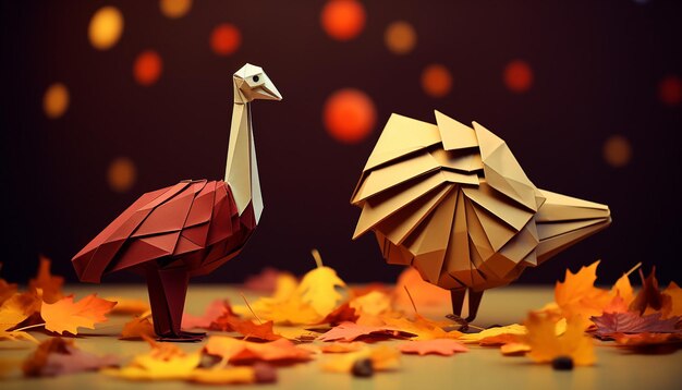 concetto di ringraziamento origami