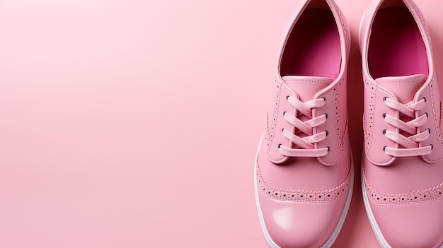 Concetto di ritorno a scuola con scarpa blu e rosa