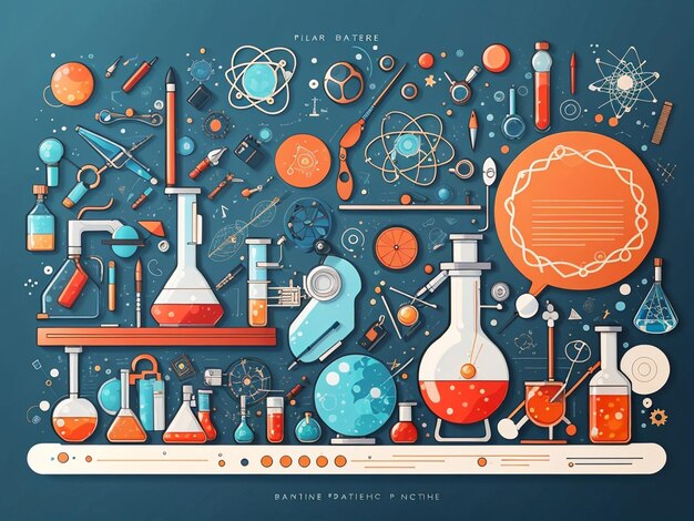 concetto di sfondo della scienza genetica