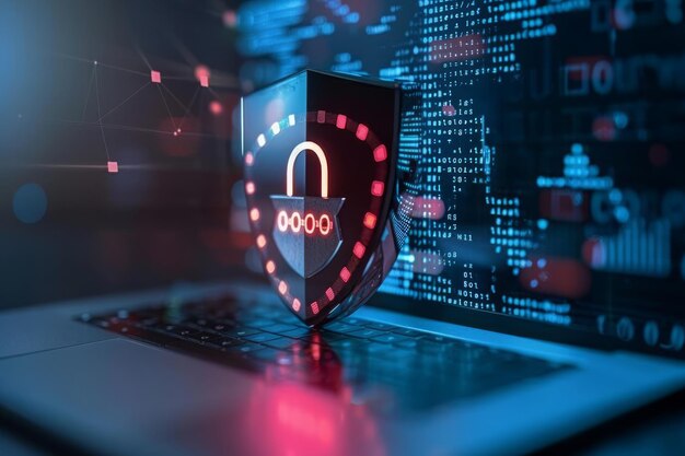 Concetto di sicurezza informatica e privacy per proteggere i dati e la tecnologia di sicurezza delle reti Internet Proteggere