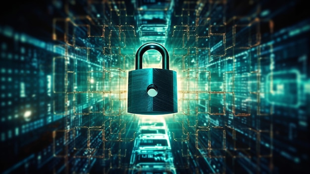 Concetto di sicurezza informatica sicurezza della privacy degli utenti