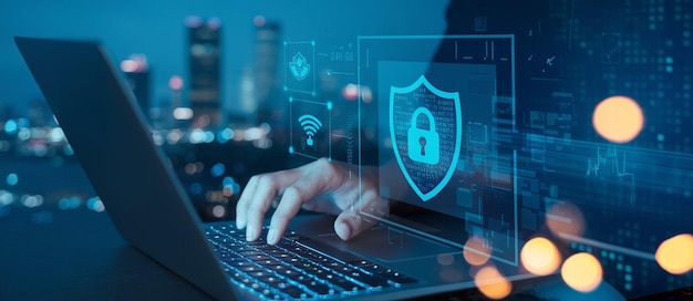 Concetto di sicurezza informatica sicurezza delle informazioni e crittografia accesso sicuro agli utenti personali