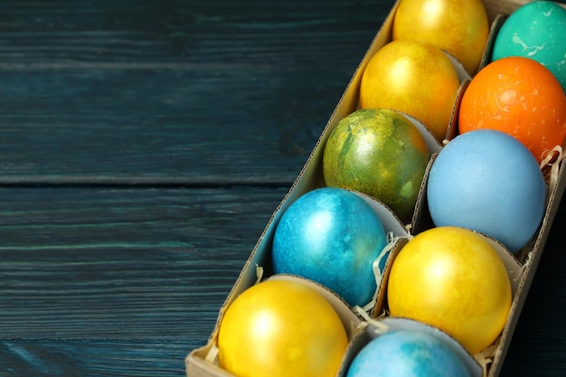 Concetto di spazio per le uova di Pasqua per il testo