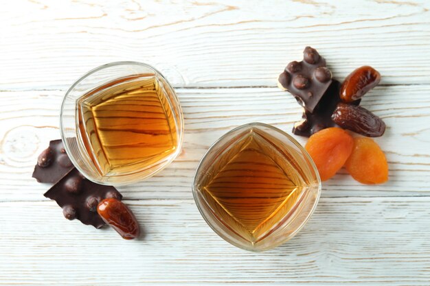 Concetto di superalcolici con cognac