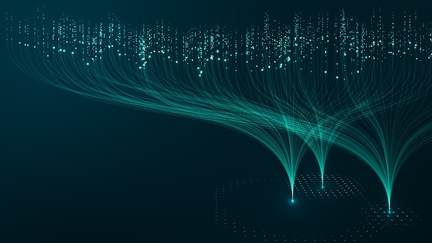 Concetto di tecnologia Big Data.