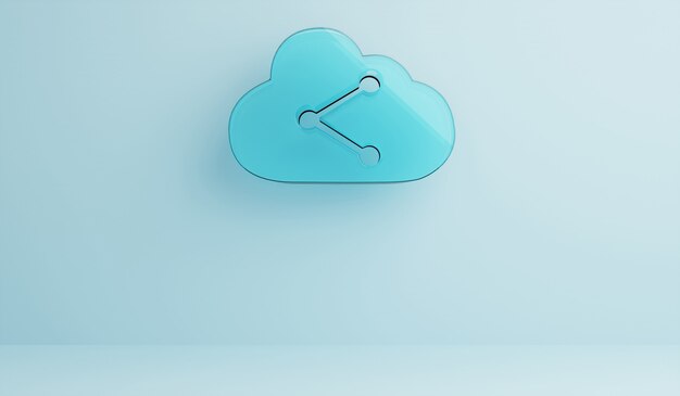 Concetto di tecnologia di archiviazione cloud