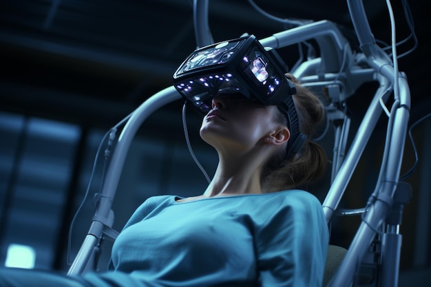 Concetto di tecnologia di realtà virtuale applicata alla medicina