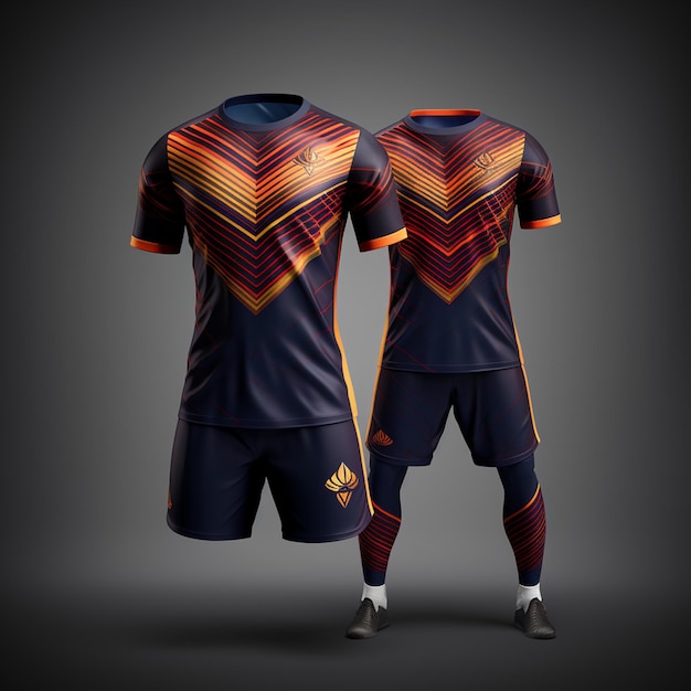 concetto di uniforme da calcio