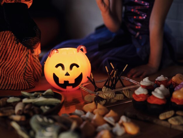 Concetto di vacanza e infanzia di Halloween