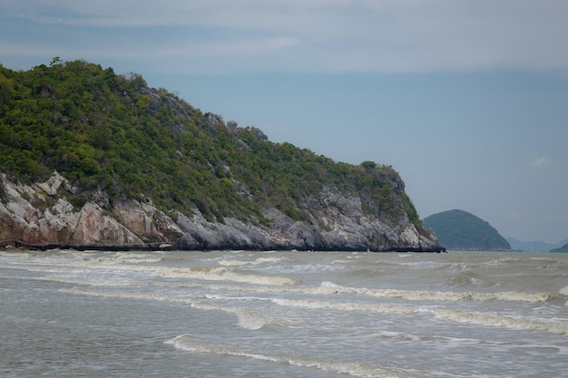 Concetto di vacanza e vacanza Spiaggia tropicale Thailandia Hua Hin costa