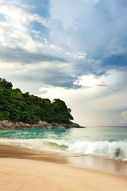 Concetto di vacanza sulla costa tropicale