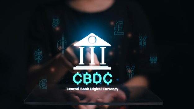 Concetto di valuta digitale della banca centrale CBDC