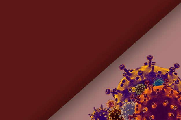 Concetto di virologia del rischio sanitario medico pandemico Prevenzione e quarantena del coronavirus COVID-19 poster