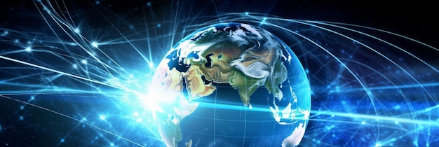 Concetto Internet di business globale IA generativa