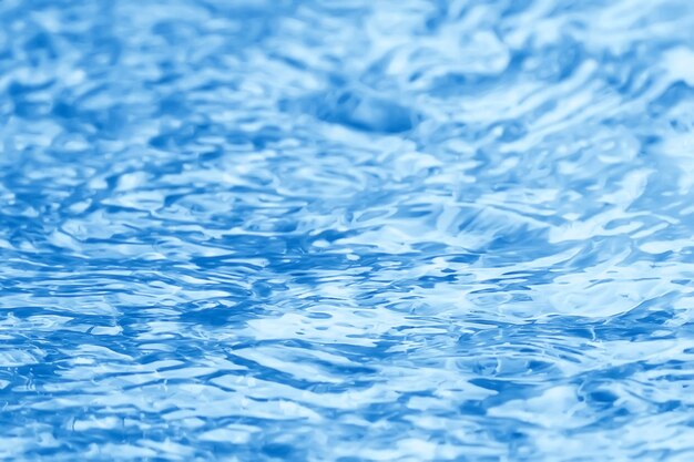 concetto sfondo astratto blu acqua / oceano, onde del lago sull'acqua, riflesso di increspature sul fiume