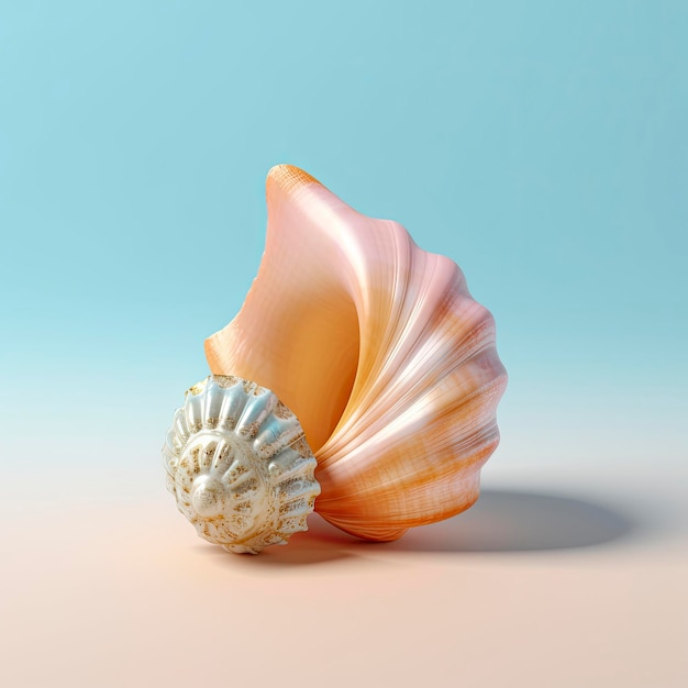 conchiglia di mare 3d