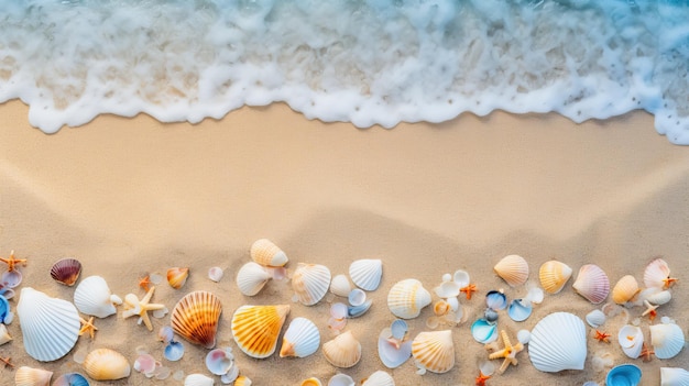 Conchiglie di spiaggia sabbiosa