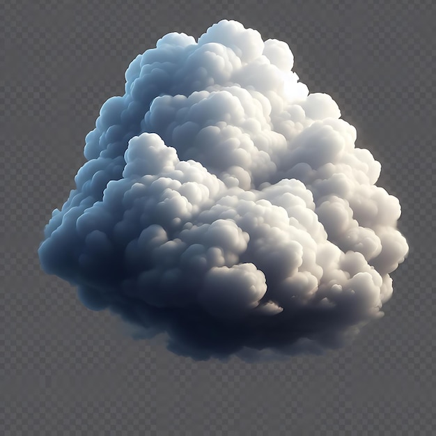 Condensazione di vapore cumulo nuvoloso effetto speciale rendering 3D